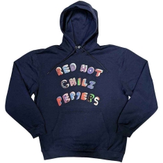 Red Hot Chili Peppers - Colourful Letters Navy Hoodie