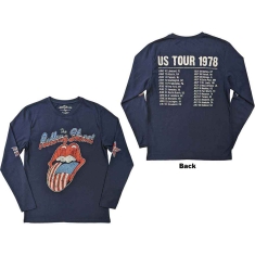 Rolling Stones - Us Tour 78 Uni Navy Longsleeve