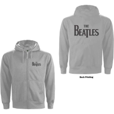 The Beatles - Drop T Logo B-Print Grey Zip Hoodie