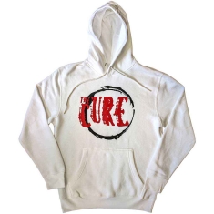 The Cure - Circle Logo Uni Wht Hoodie