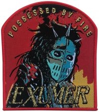 Exhumer - Patch Possessed By Fire Red Border