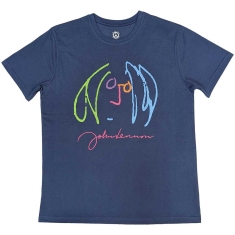 John Lennon - Self Portrait Full Colour Denim T-Shirt