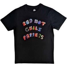 Red Hot Chili Peppers - Colourful Letters Uni Bl T-Shirt