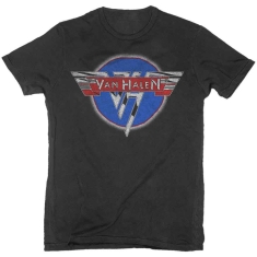 Van Halen - Chrome Logo Uni Bl T-Shirt