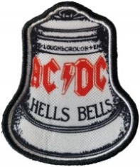 Ac/Dc - Patch Hells Bells White (8 X 6,7 Cm