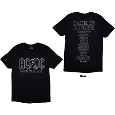 Ac/Dc - Back In Black Eu Tour 24 Uni Bl T-Shirt