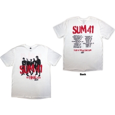 Sum 41 - Tour 24 Spray Paint Uni Wht T-Shirt