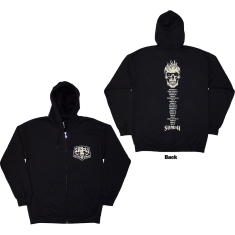 Sum 41 - Tour 24 Pocket Logo & Skull Back Uni Bl Zip Hoodie