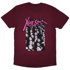 X-Ray Spex - 3D Cinema Uni Maroon T-Shirt