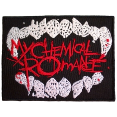 My Chemical Romance - The Black Parade Logo Fangs Woven Patch