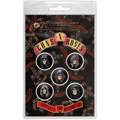 Guns N Roses - Appetite For Destruction Button Badge 5-Pack