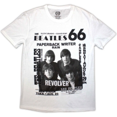 Beatles - 1966 Uni Wht T-Shirt