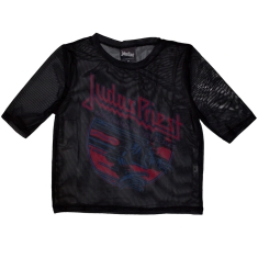 Judas Priest - Screaming For Vengeance Lady Bl Mesh Crop Top