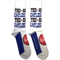 Beatles - Budokan Poster & Drum Logo Uni Wht Socks