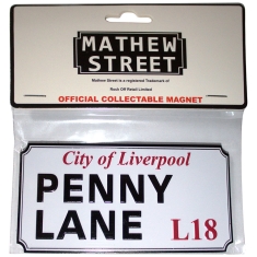 Rock Off - Penny Lane Liverpool Sign Embossed Magnet