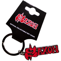 Saxon - Red Logo Keychain