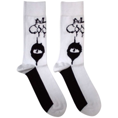 Alice Cooper - Eyes Uni Wht Socks (Size 40-44)