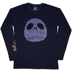 The Nightmare Before Christmas - Rhinestone Jack Uni Navy Longsleeve