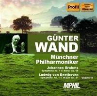 Brahms & Beethoven/ Philharmoniker - Symphony No. 1 & No. 1  In C, Munch i gruppen Externt_Lager / Naxoslager hos Bengans Skivbutik AB (662722)